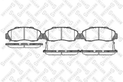 Комплект тормозных колодок STELLOX 362 032B-SX